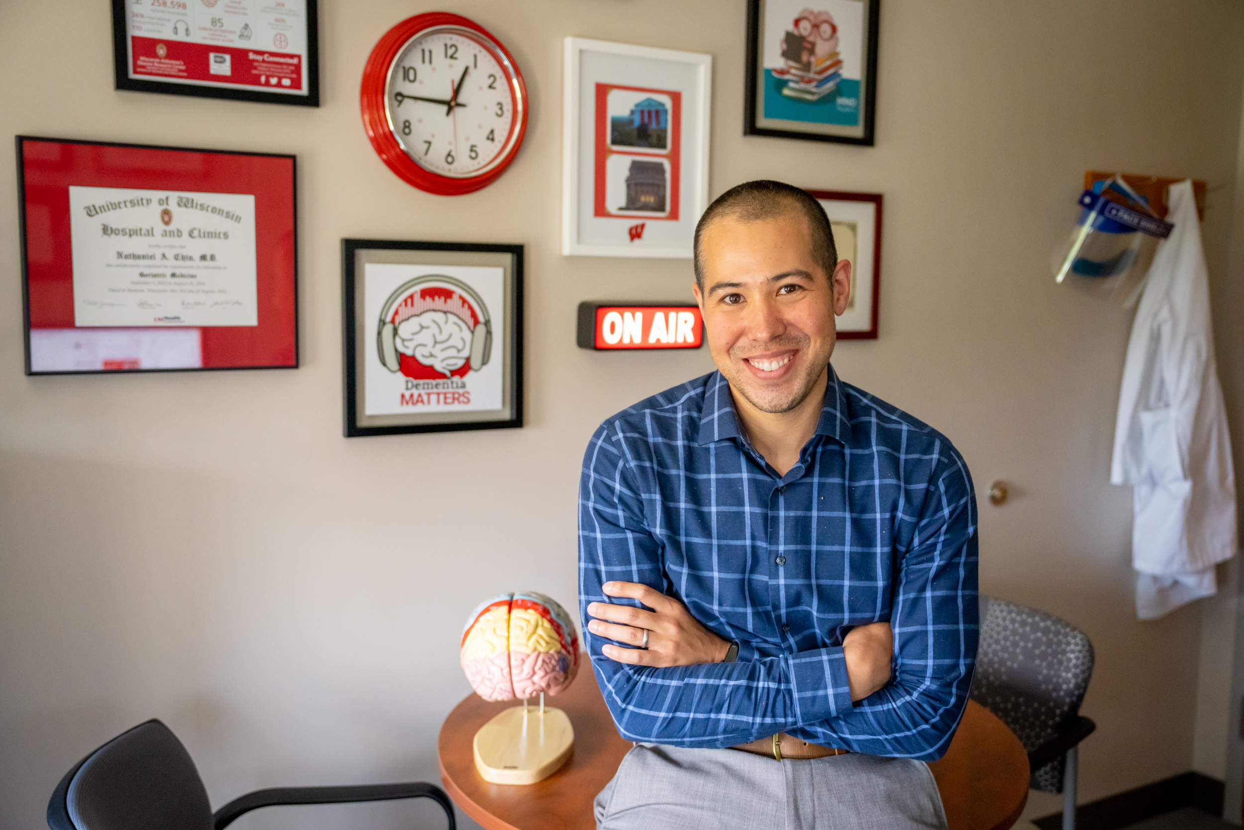 Dr. Nathaniel Chin in his office