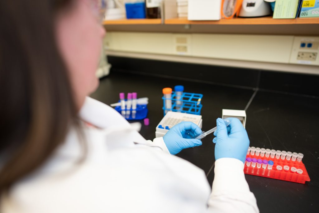 A researcher prepares some samples for testing