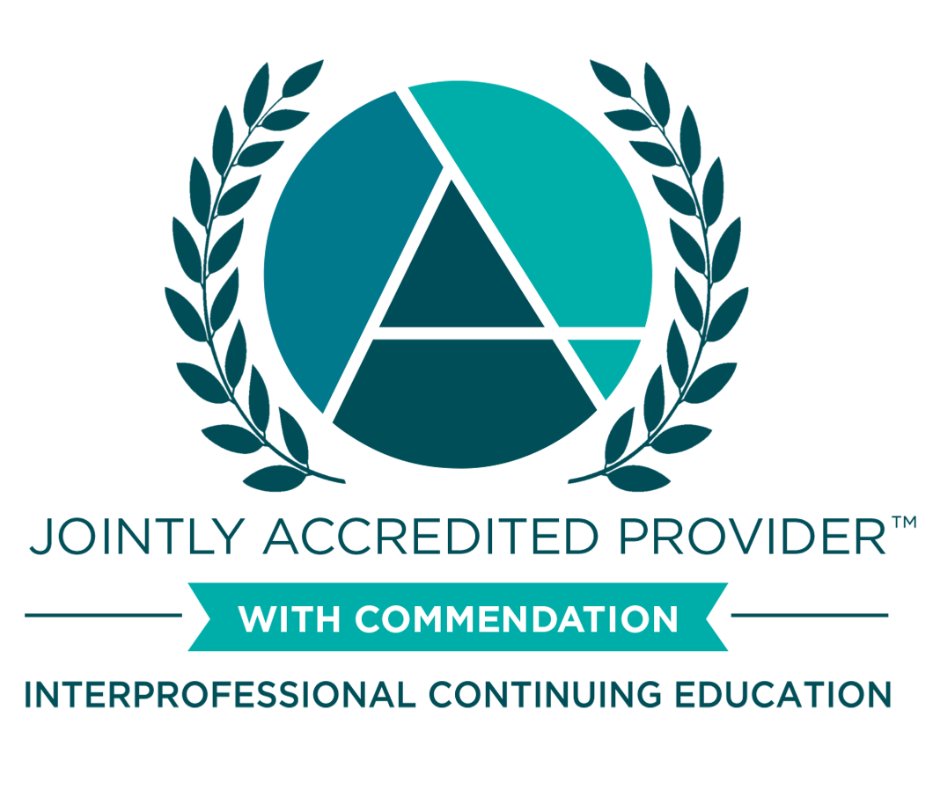 A logo for a "Jointly Accredited Provider with Commendation for Interprofessional Continuing Education"